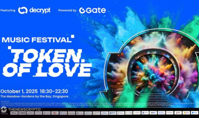 Gate Powers the Token of Love Music Festival, Featuring Decrypt, Co-Creating a New Ecosystem Where Web3 Meets Mainstream Culture