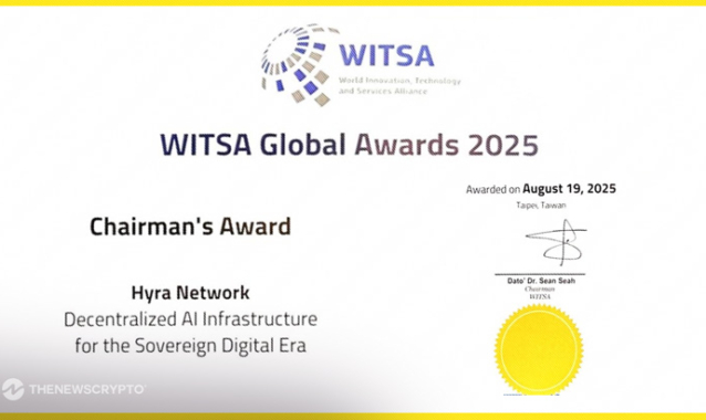Hyra Network Wins Prestigious Chairman’s Award 2025 at WITSA Global AI Summit