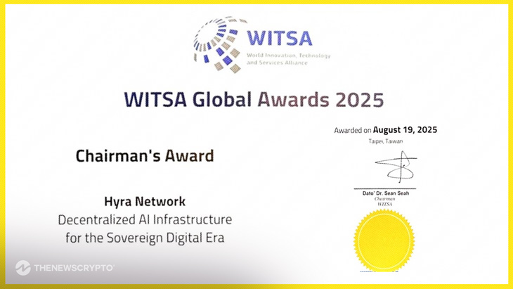 Hyra Network Wins Prestigious Chairman’s Award 2025 at WITSA Global AI Summit