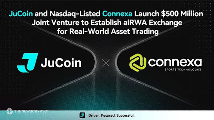 JuCoin and Nasdaq-Listed Connexa Launch $500 Million Joint Venture to Establish aiRWA Exchange for Real-World Asset Trading