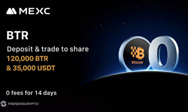 MEXC Lists Bitlayer (BTR) and Launches Airdrop+ Event With 120,000 BTR and 35,000 USDT Prize Pool
