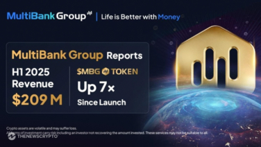 MultiBank Group Delivers Record H1 Results with $209M Revenue and MBG Token Driving 7X Returns Since Launch.