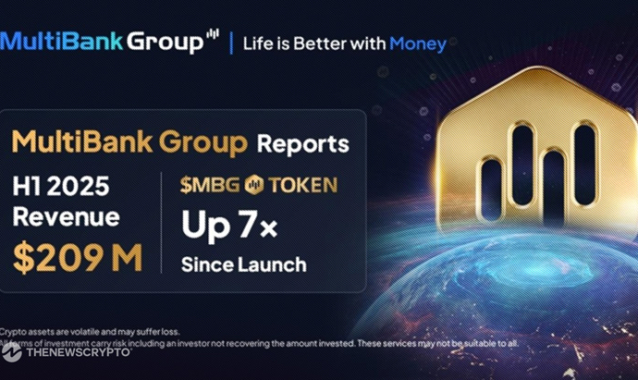 MultiBank Group Delivers Record H1 Results with $209M Revenue and MBG Token Driving 7X Returns Since Launch.
