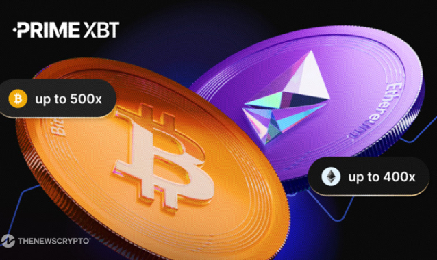 PrimeXBT Updates Leverage on Bitcoin and Ethereum: BTC Up to 500x, ETH Up to 400x