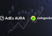 CoinGecko Partners with AdEx to Power AURA Web3 AI with Real-Time On-Chain Data
