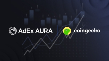 CoinGecko Partners with AdEx to Power AURA Web3 AI with Real-Time On-Chain Data