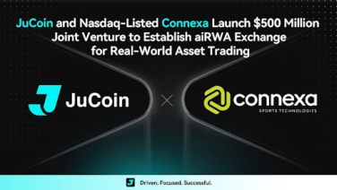 JuCoin and Nasdaq-Listed Connexa Launch $500 Million Joint Venture to Establish aiRWA Exchange for Real-World Asset Trading