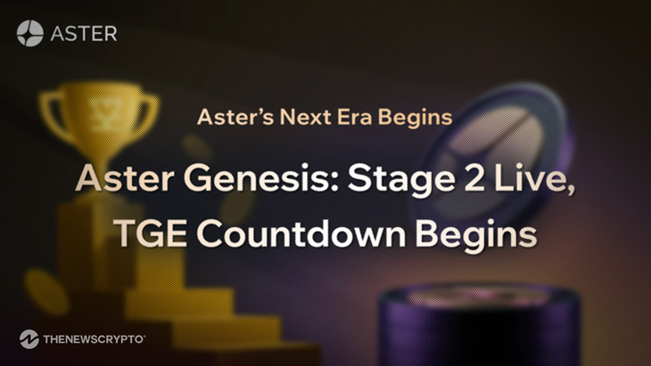 Aster’s Next Era Begins: Airdrop Points Stage 2 Live, TGE Countdown Begins