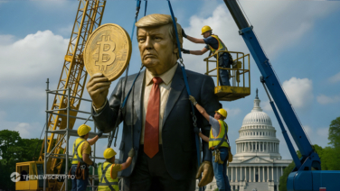 Crypto Enthusiasts Install Giant Golden Trump Statue on National Mall