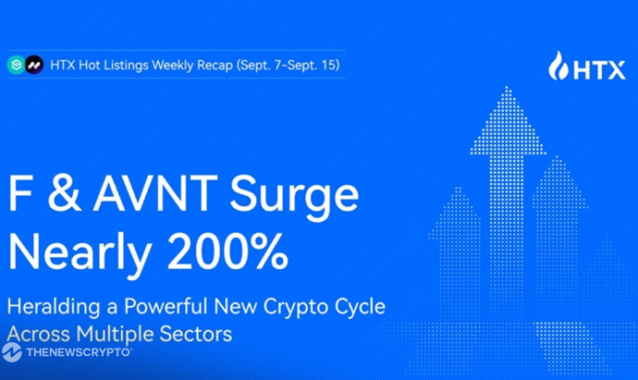 New Cycle Signals in the Crypto Market? HTX Hot Listings Weekly Recap (Sept. 7 - Sept. 15): Full Bloom Across Multiple Sectors With F and AVNT Surging Nearly 200%