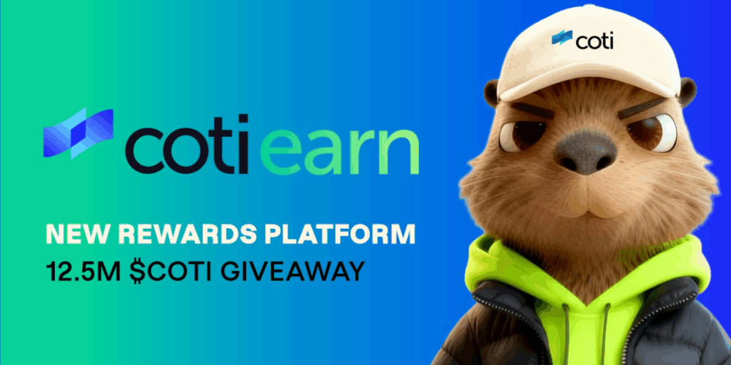 COTI Launches COTI Earn Loyalty Platform with 12.5M Token Rewards