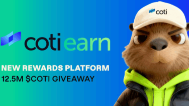 COTI Launches COTI Earn Loyalty Platform with 12.5M Token Rewards