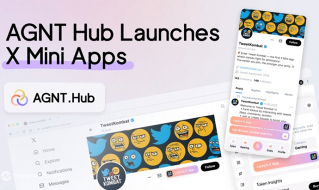 AGNT Hub Launches X Mini Apps and Opens the Next Chapter for Native Web3 on X