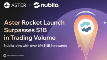 Aster’s Rocket Launch Surpasses $1B in Trading Volume, as Nubila Joins with Over 6 Million $NB in Rewards