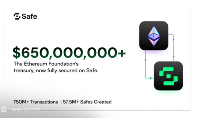 JUST IN: Ethereum Foundation Moves Entire $650M+ Treasury to Safe Multisig