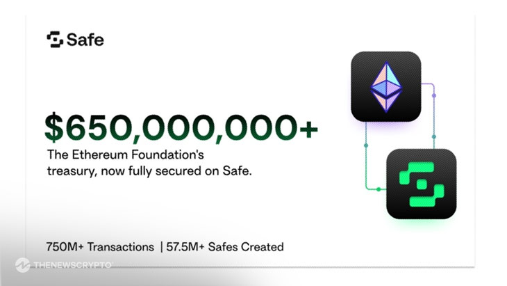 JUST IN: Ethereum Foundation Moves Entire $650M+ Treasury to Safe Multisig
