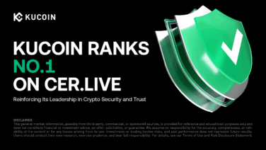 KuCoin Secures Global #1 Spot on CER.live with Perfect Cybersecurity Score