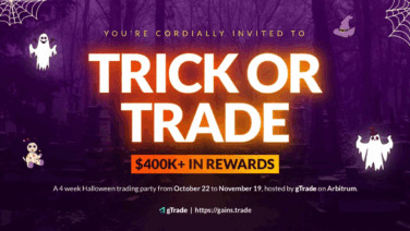 gTrade Launches $400K “Trick or Trade” Halloween Contest on Arbitrum