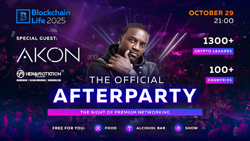 Blockchain Life 2025 in Dubai – the legendary Akon will perform an exclusive set at the official Afterparty