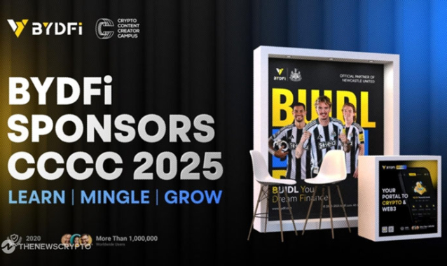 BYDFi Joins CCCC Lisbon 2025 as Sponsor, Empowering Creators and Web3 Education