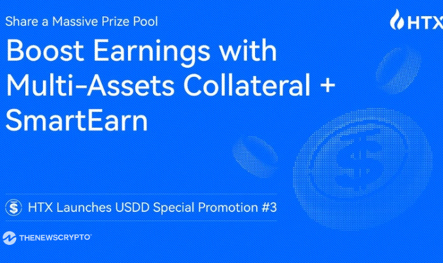 HTX Launches USDD Special Promotion #3: Boost Earnings with Multi-Assets Collateral + SmartEarn and Share a Massive Prize Pool