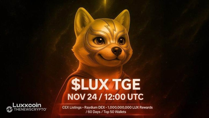 Luxxcoin Confirms Token Generation Event (TGE) on November 24, 2025, and Launch of “Hero Rewards” Competitive Distribution Model