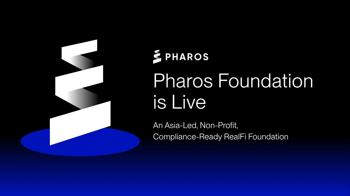 Pharos Foundation Launches to Govern RealFi and Open Finance Ecosystem on Pharos Network