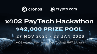 Cronos Launches x402 PayTech Hackathon to Boost AI-Native On-Chain Payments