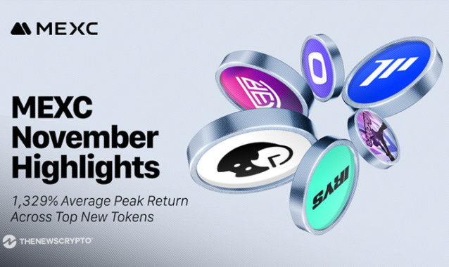 MEXC Reports 1,329% Average Peak Return Across Top New Tokens in November