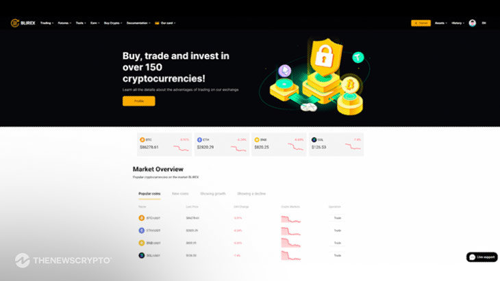 Blirex: The Trusted Cryptocurrency Exchange of Successful Trading in 2025