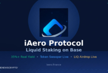 iAero Protocol Launches Token Sweeper, Distributes 5% of LIQ Supply to Stakers