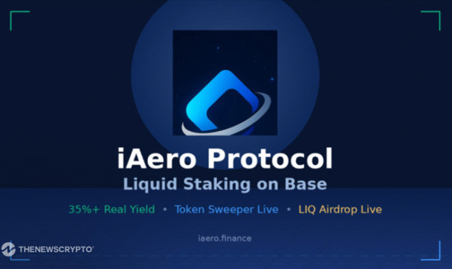 iAero Protocol Launches Token Sweeper, Distributes 5% of LIQ Supply to Stakers