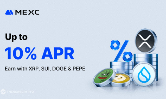 MEXC Launches Hot Tokens Earn Fest, Adding XRP, SUI, DOGE and PEPE With 10% APR