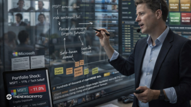 Bitcoin Drops as Microsoft Stock Crash Triggers Global Tech Selloff