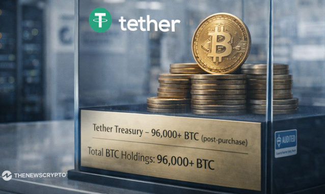 Tether Purchases 8,888 BTC as 2026 Starts, Total Holdings Cross 96,000 BTC