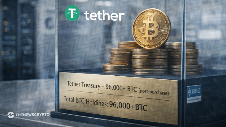 Tether Purchases 8,888 BTC as 2026 Starts, Total Holdings Cross 96,000 BTC