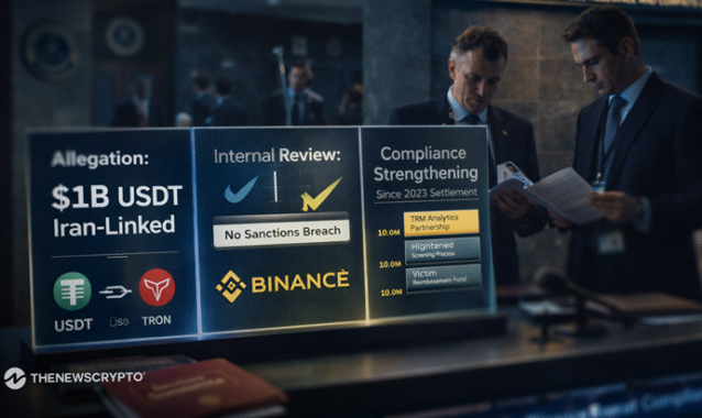Binance Denies $1 Billion Iran-Linked USDT Transactions, Says No Sanctions Breach Found