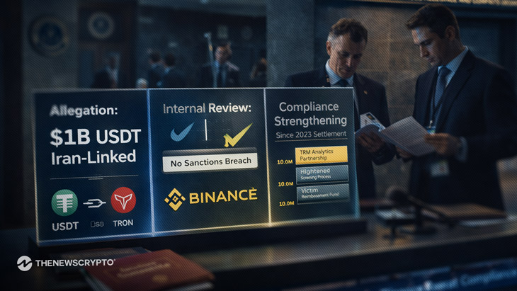 Binance Denies $1 Billion Iran-Linked USDT Transactions, Says No Sanctions Breach Found