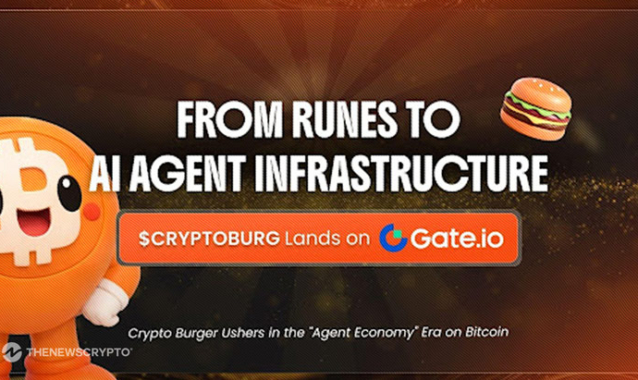 From Runes To AI Agent Infrastructure: $CRYPTOBURG Lands on Gate.io Crypto Burger Ushers in the “Agent Economy” Era on Bitcoin