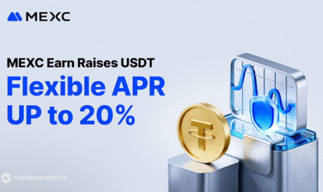 MEXC Earn Upgrades Products for Limited Time, Raising USDT Flexible APR up to 20%