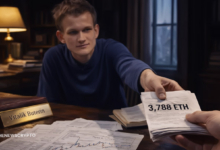 Vitalik Buterin Sells $7.3M in ETH Over Three Days During Continued Market Downturn
