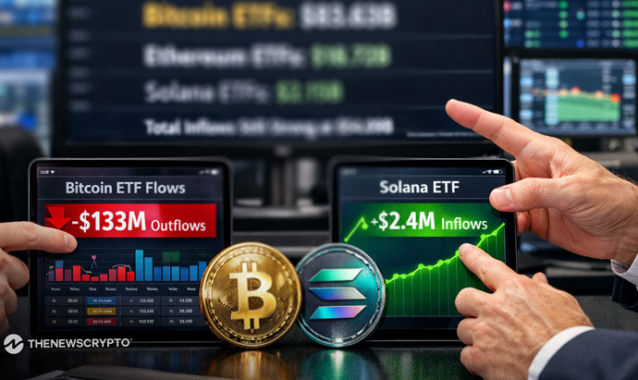 U.S. Spot Bitcoin and Ethereum ETFs Post Outflows, Solana ETFs See Inflows