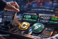 ARK Invest Buys Coinbase and Robinhood Shares Amid Market Pullback