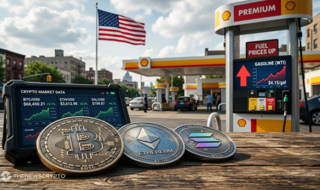 Crypto Market Shows Gains as US Diesel and Gasoline Prices Rise