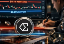 Ethena (ENA) Price Squeezed Between $0.119 and $0.095: Is a Breakout or Breakdown Next?