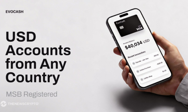 EvoCash Launches USD-Denominated Accounts with Real-Time Crypto-to-Fiat Conversion