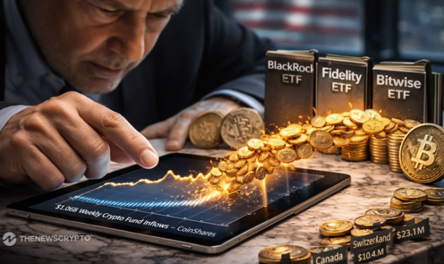 Crypto Funds Record $1.06B Inflows Last Week, Led by U.S.-Based Funds