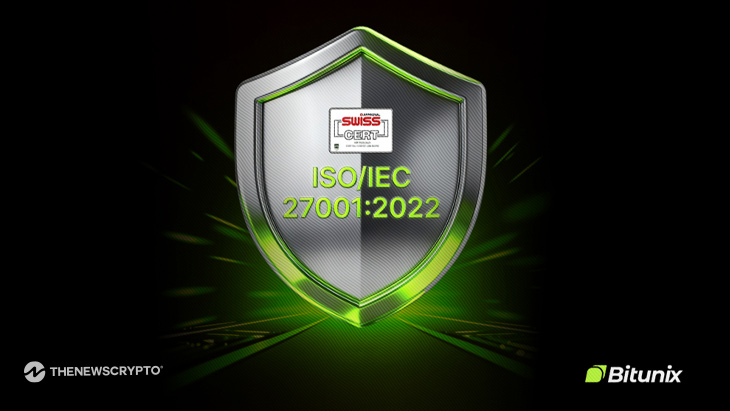 Bitunix Exchange Secures ISO 27001:2022 Certification, Reinforcing Strong Protection of User Data