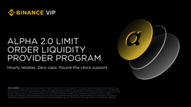 Binance Launches Alpha 2.0 Liquidity Provider Rebate Program