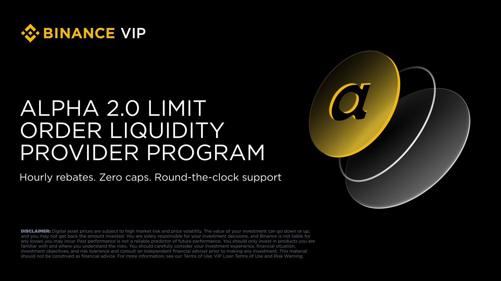 Binance Launches Alpha 2.0 Liquidity Provider Rebate Program